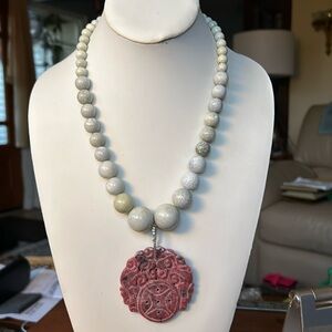 Asian themed Jasper necklace